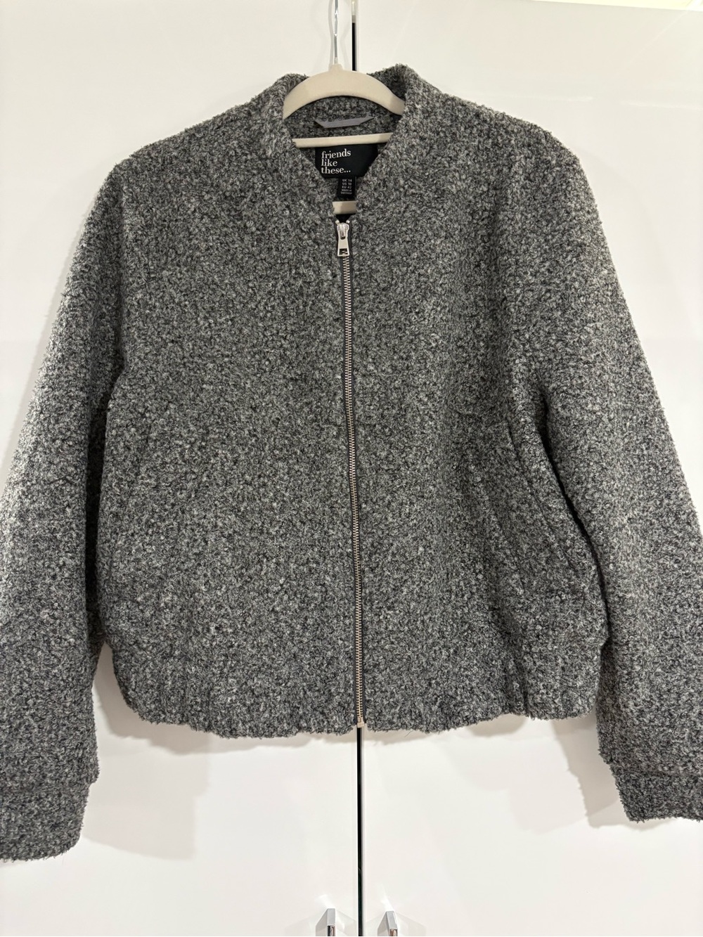 Friends Like These Grey Bomber Jacket